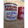 Image 2 : 3 Tin Cans- Blue Ribbon,Pure Maple Syrup, and Roger's Golden Syrup