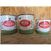 Image 1 : 2- 8lbs Canadian Honey Cans + 1-4lbs Canadian Honey Can