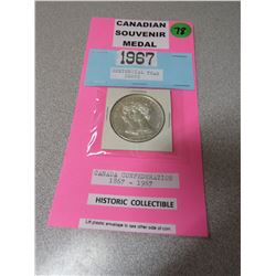 1967 Canadian Confederation Medal by Canadian Artistic Dies