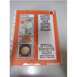 Official Issue Edmonton Oilers Hockey Dollars- 2 Coins