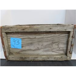 24 slot Wooden Crate ( Metal Trim)-18.5"x13"x9.5 Deep