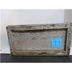 "Beer Ale and Stout" Wooden Crate 2 Dozen Small 18"x12"x9.5"
