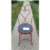 Image 1 : ANTIQUE WIRE CHAIR, SOLID, HEART SHAPE