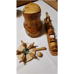 FOLK ART WOODEN ITEMS