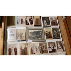 17 OLD PHOTOS, ONE IS SCENE FROM 1800'S LOGGING