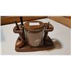 Image 1 : VINTAGE PIPE STAND WITH HUMIDOR AND 3 PIPES