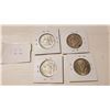 Image 2 : 4 SILVER HALF DOLLARS, USA