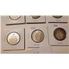Image 2 : 1960,61,63,64,65,66 SILVER 50 CENT COINS