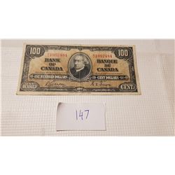 1937 100 DOLLAR BILL, NICE