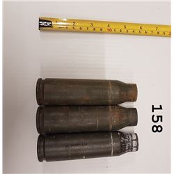 25mm Casings - 3 Pack From US M1 Bradley Infantry fighting Vehicle