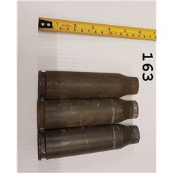 25mm Casings - 3 Pack, From US M1 Bradley Infantry fighting Vehicle