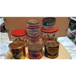 LOT OF VARIOUS VINTAGE TINS
