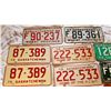 Image 3 : LOT OF 14 SASKATCHEWAN LICENSE PLATES