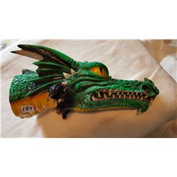 12" VINTAGE VERY UNUSUAL DRAGON DECANTER