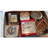 Image 1 : LOT OF VINTAGE CLOCKS, AS IS