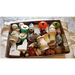 LOT OF 25 SETS, SALT & PEPPER SHAKERS