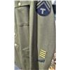 Image 5 : US army WWII era walking out dress tunic all original badges & buttons size 39