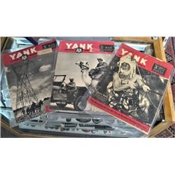 Lot of 3 WWII era YANK magazines lots of good pics.
