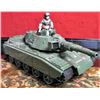 Image 1 : Original GI Joe motorized tank (plastic) works good.included is a vintage GI Joe figure goes forward