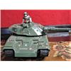 Image 3 : Original GI Joe motorized tank (plastic) works good.included is a vintage GI Joe figure goes forward