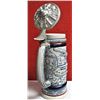 Image 3 : Beautiful Avon Beer Stein with airplane motif and aluminum cover Nicely hallmarked