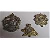 Image 1 : 3 Canadian Army cap badges. Very clean and complete with original fasteners