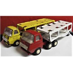 Lot of 2 vintage Tonka car carrier toys