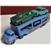 Image 1 : Lot of 3 Lesney Matchbox vintage diecast cars (1960's) and a Matchbox car hawler