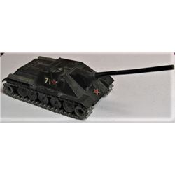 Lot #1 Solido brand Russian mobile cannon with the typical metal tracks found on Solido models