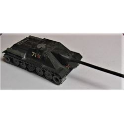 Lot #2 Solido brand Russian mobile cannon with the typical metal tracks found on Solido models