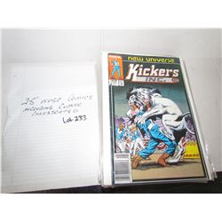 LOT OF 25 COMICS INCLUDING: CLASSIC ILLISTATED, MARVEL, RIPLEY'S BELIEVE IT OR NOT, SHERLOCK HOMES,