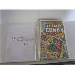 LOT OF 20 MISC MARVEL COMICS, KING CONAN, MASTER OF KUNGFU, SMURFS, SWORD OF SOLOMON