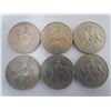 Image 3 : 6 1977 ELIZABETH II GG-REG-FD SILVER COINS