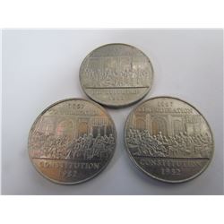 3 1867 CONFEDERATION 1982 CONSTITUTION COINS