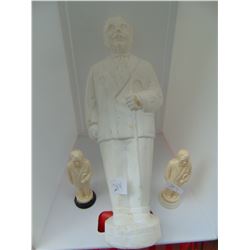 CORONEL SANDERS COIN BANK, 12" TALL, KFC SALT & PEPPER SHAKERS