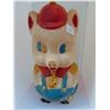 Image 1 : GIANT PIG PLASTIC BANK, I2" TALL. BOTTOM PLUG DAMAGE