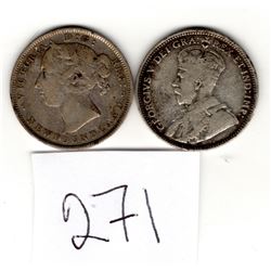 NEWFOUNDLAND 20 CENT 1890 1912