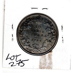 1936 50 CENT, LOW MINTAGE, SCARCE