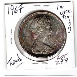 1967 $1.00 COIN, SILVER