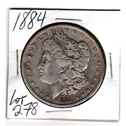 1884 USA MORGAN SILVER DOLLAR