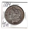 Image 1 : 1884 USA MORGAN SILVER DOLLAR