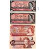 Image 1 : 1954 1986 LOT OF 4 $2.00 BILLS DIFFERENT SIGNATURES