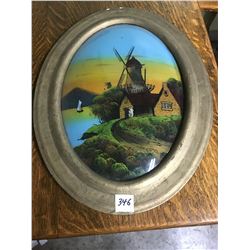 CONVEX PICTURE - REVERSE PAINTING 25"X19"