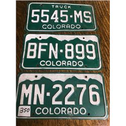 3 - COLORADO PLATES