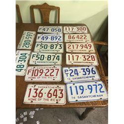 14 1970'S PLATES