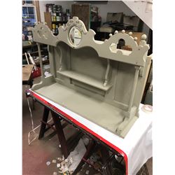 HANGINF WALL SHELF, VERY OLD, 44"WX12"DX31"H