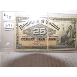 1900 & 1925 25 CENT SHIN PLASTERS