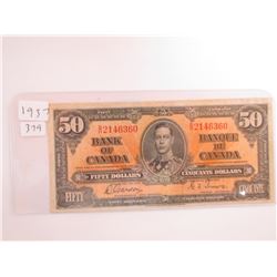 1937 $50.00 BILL