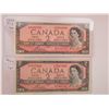 Image 1 : PAIR OF 1954 $2.00 BILLS, 1 UNC