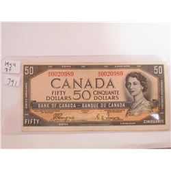 1954 DEVILS FACE $50.00 BILL